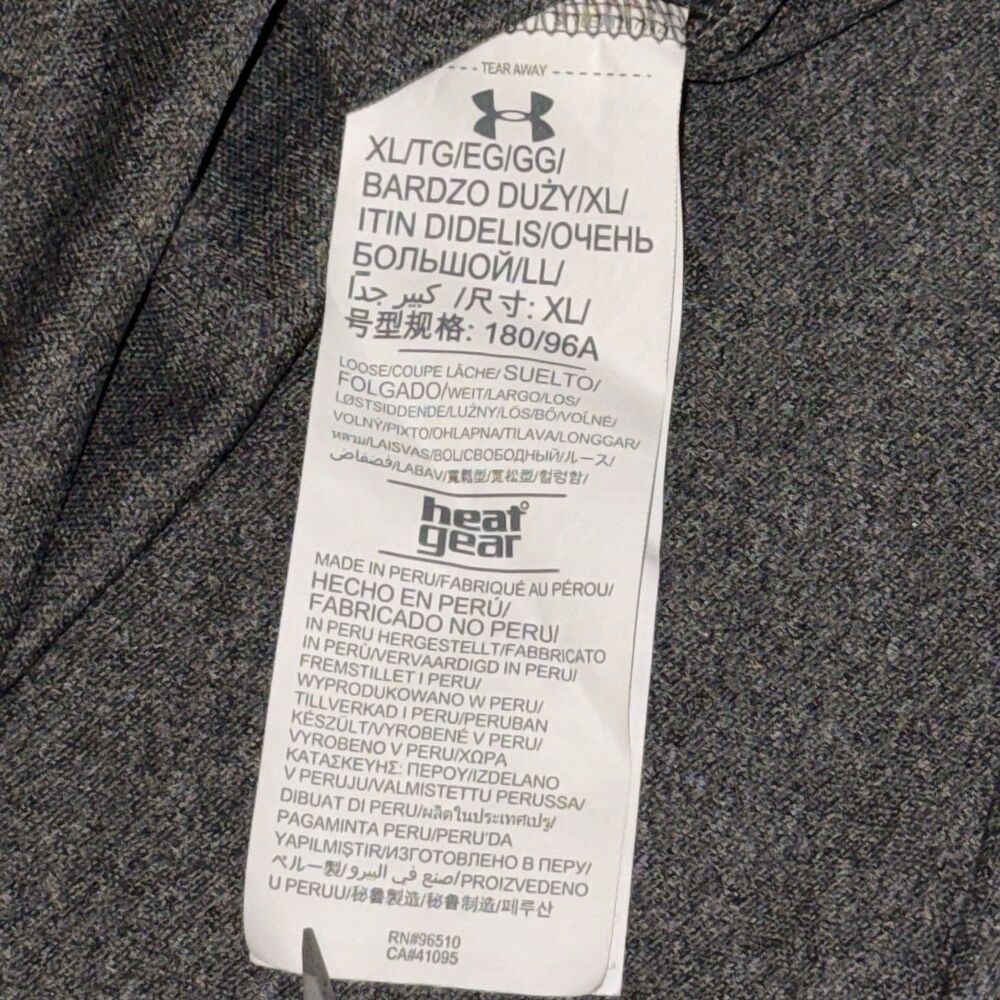 Under Armour HeatGear Polo Mens XL Gray Loose Fit Golf Performance Shirt - Picture 5 of 5